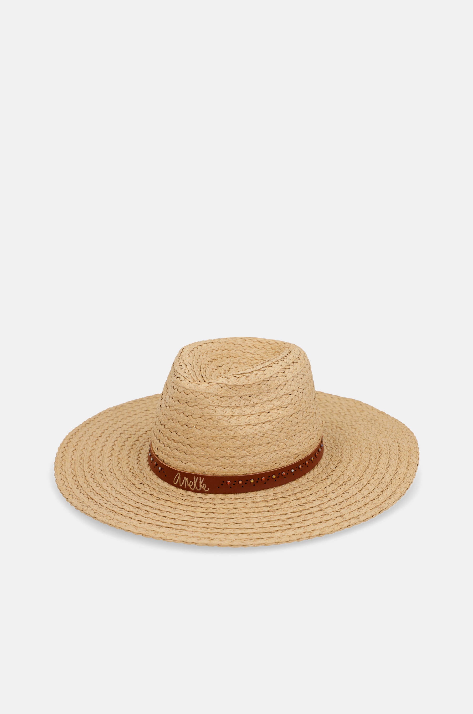 Cappello in rafia tostata