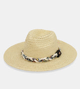 Cappello in rafia, marrone