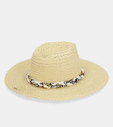 Cappello in rafia, marrone