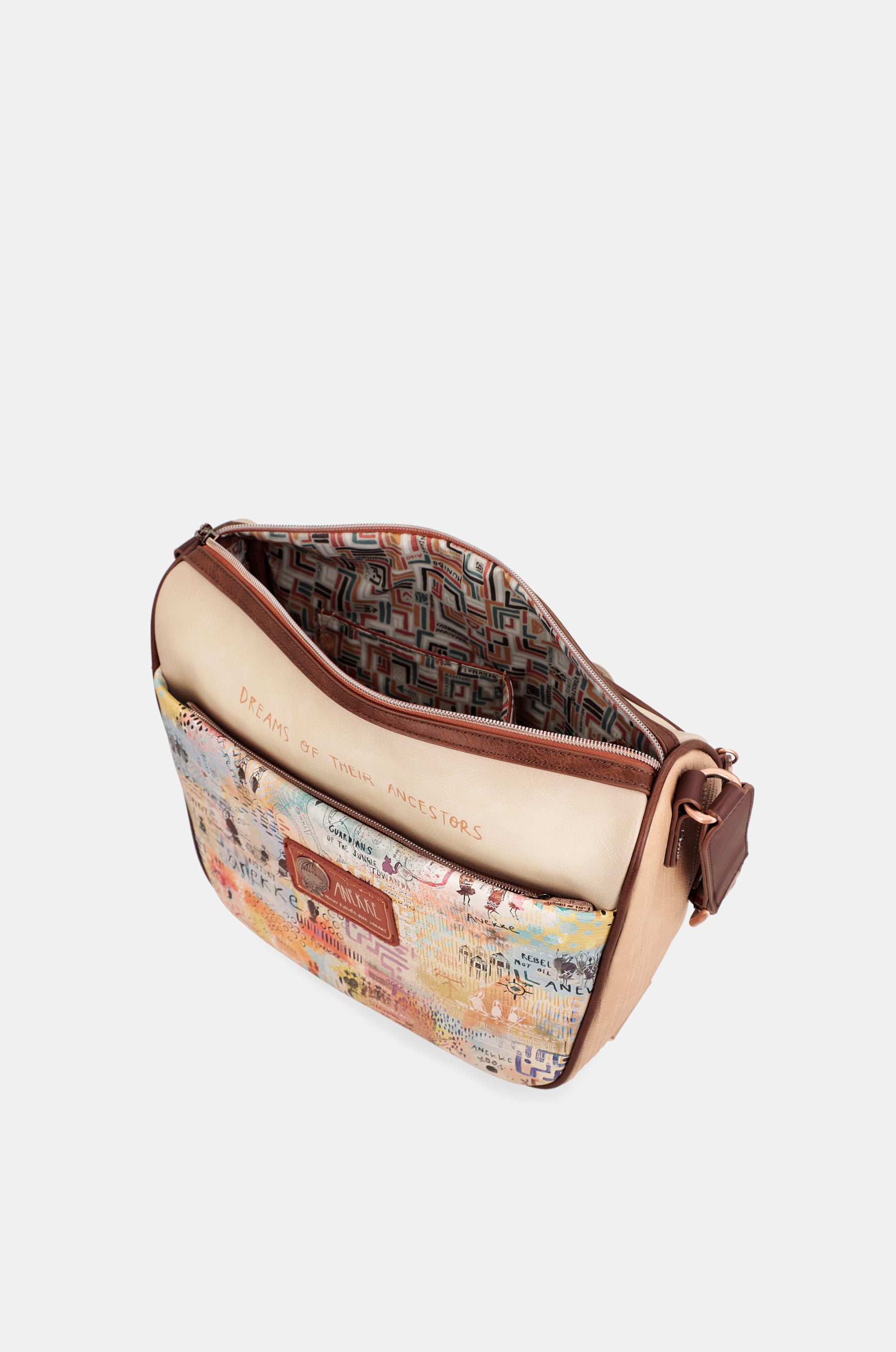Borsa a tracolla grande Menire con tasche