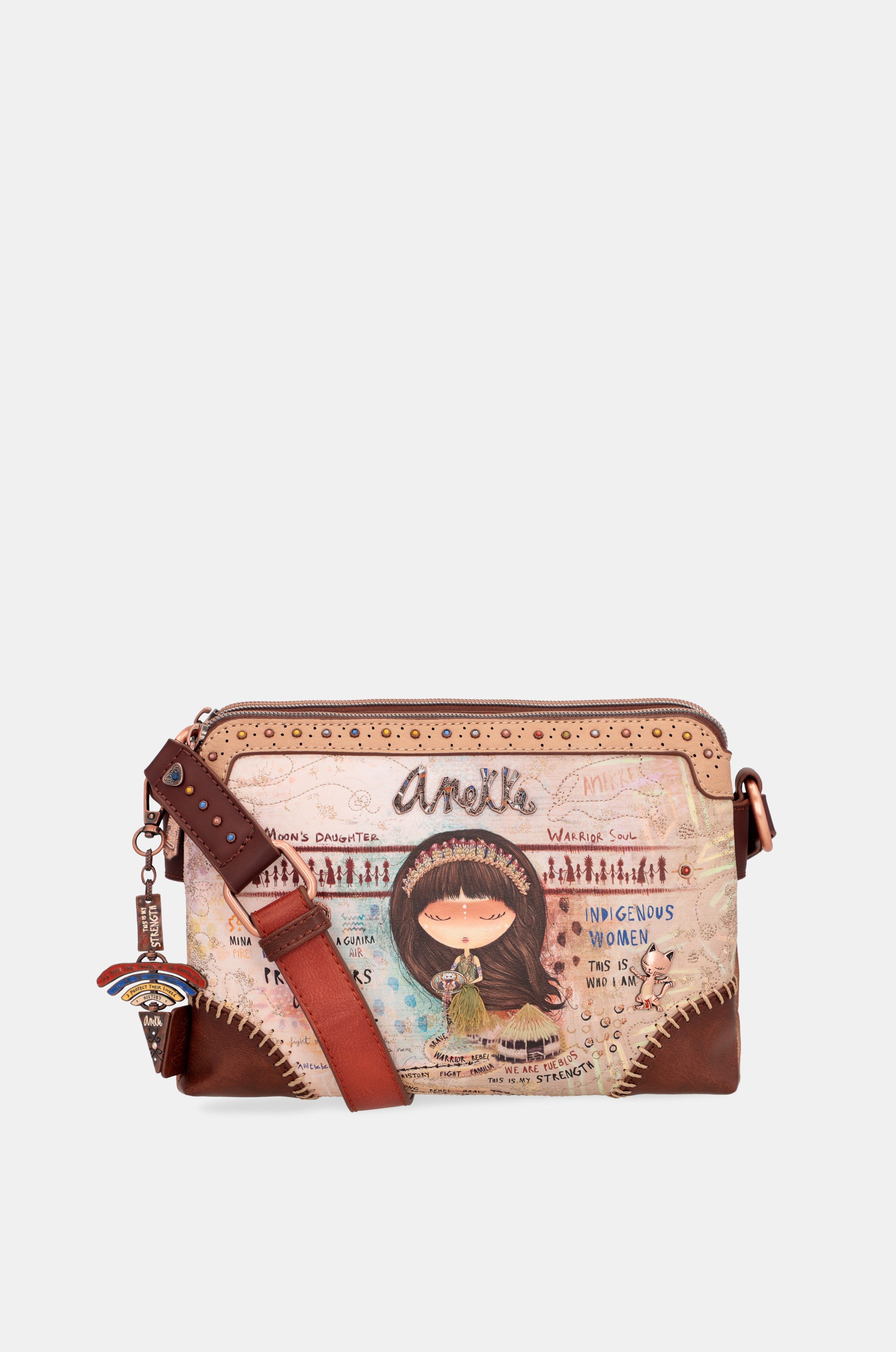 Borsa a tracolla Menire con doppio scomparto