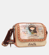 Borsa a tracolla Menire con patta 3 scomparti