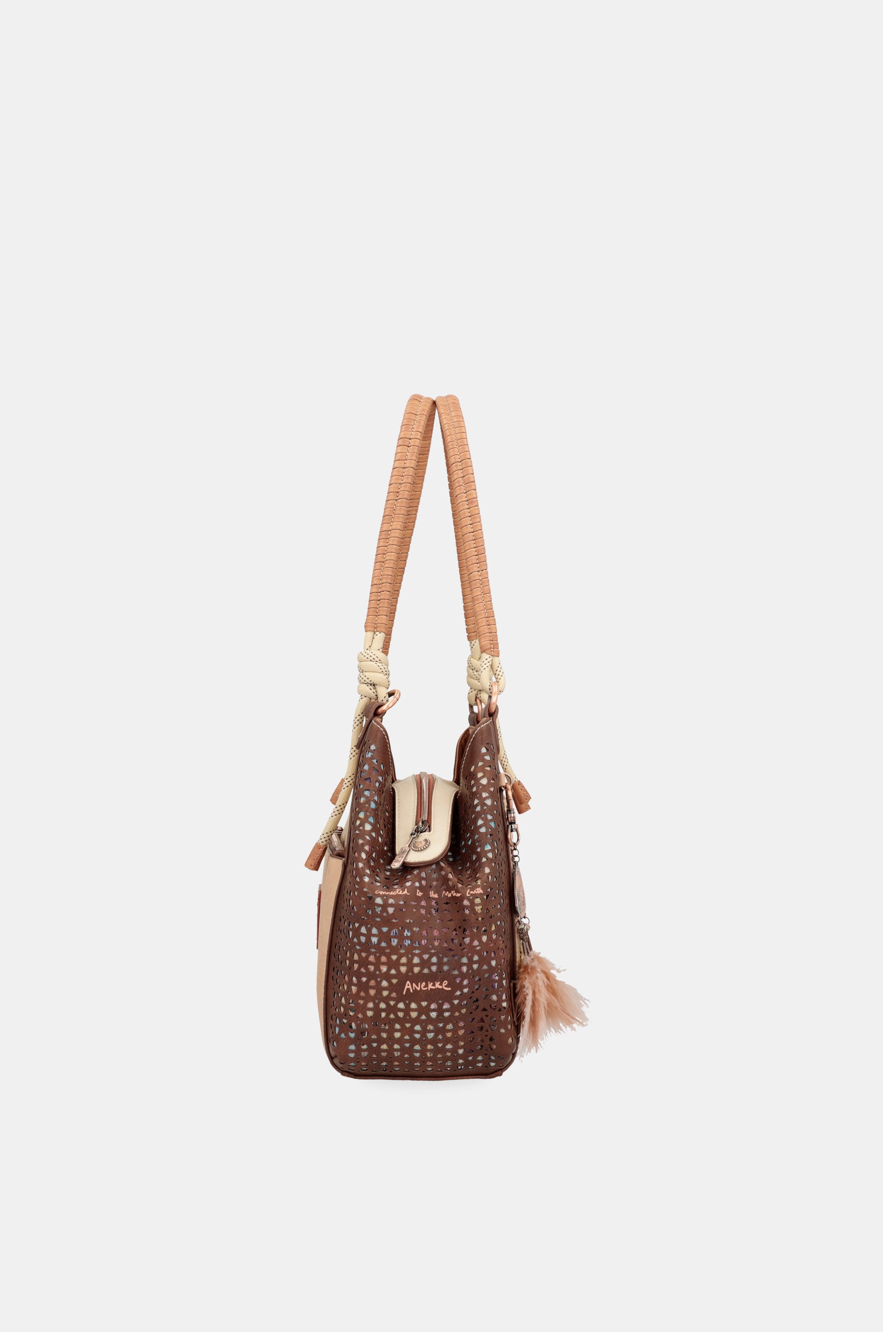 Borsa tote Tribe con manici intrecciati