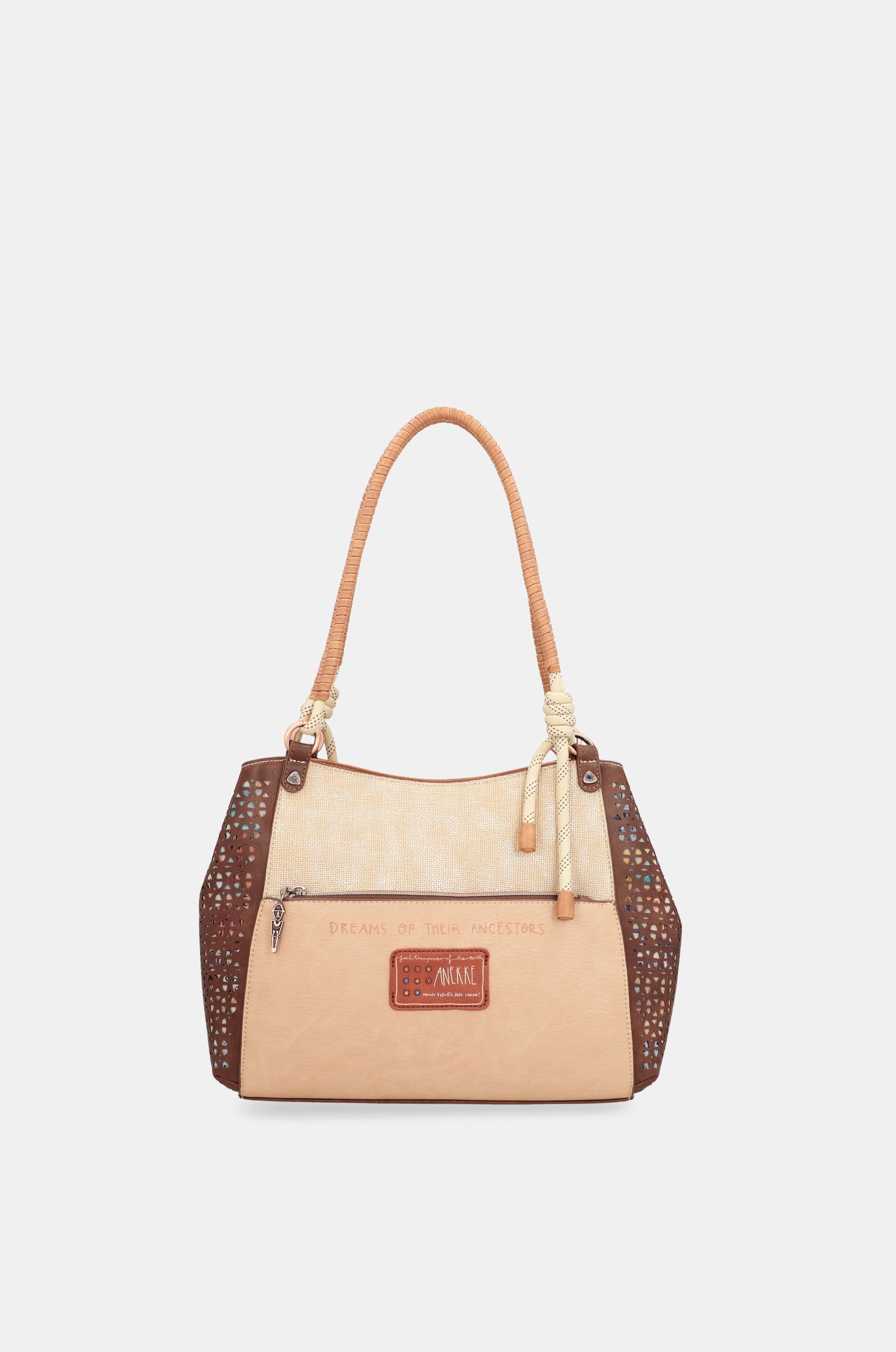 Borsa tote Tribe con manici intrecciati