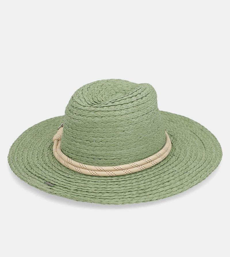 Cappello di rafia verde