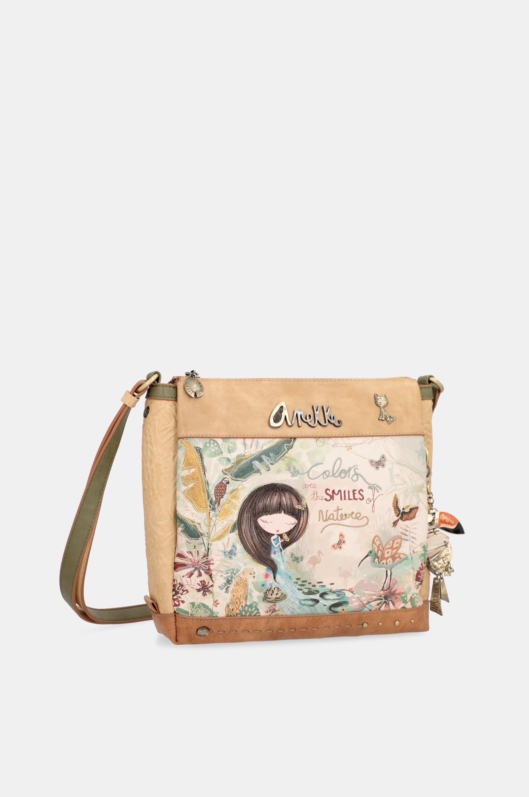 Borsa a tracolla a tre scomparti Amazonia