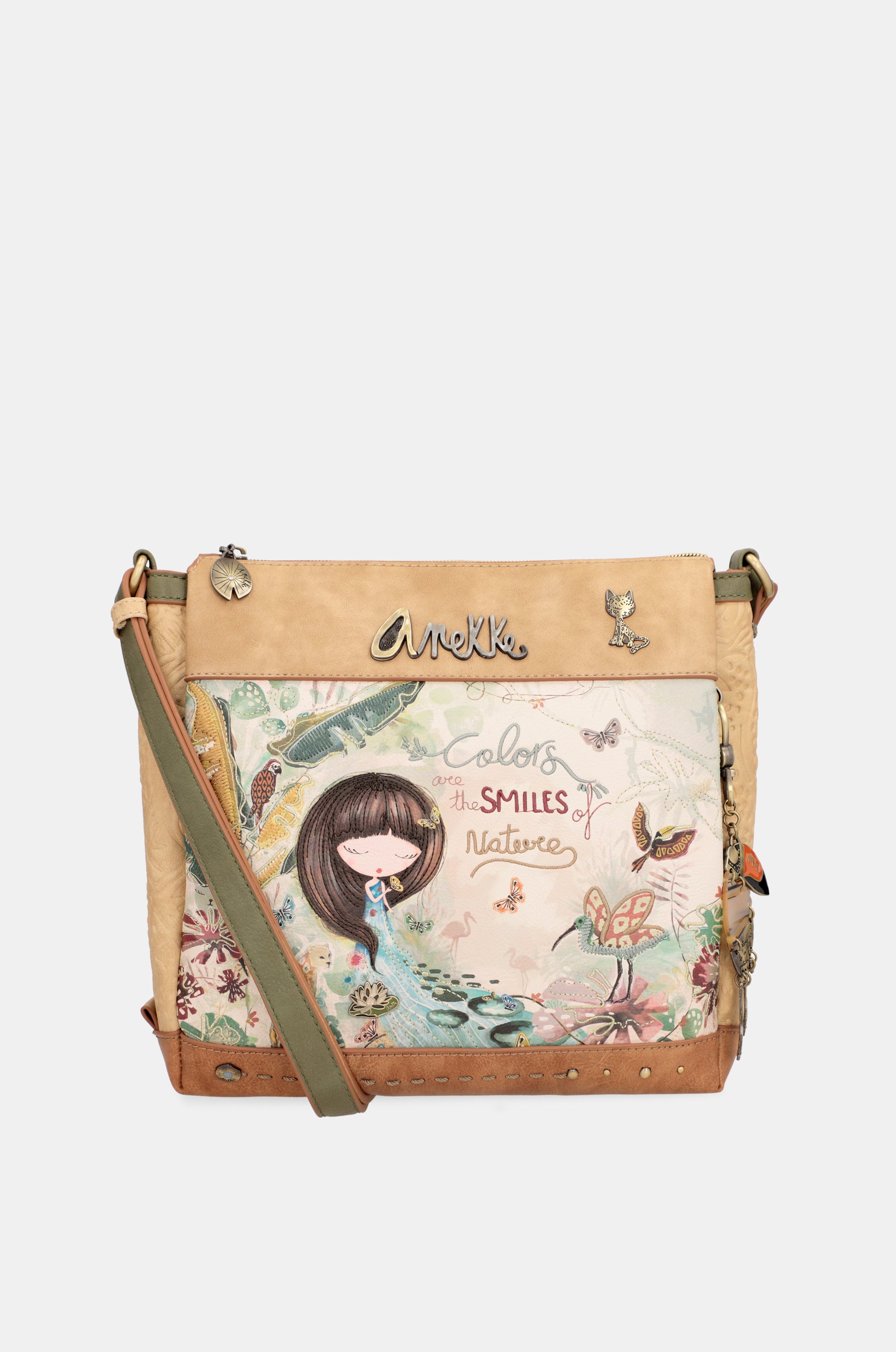 Borsa a tracolla a tre scomparti Amazonia