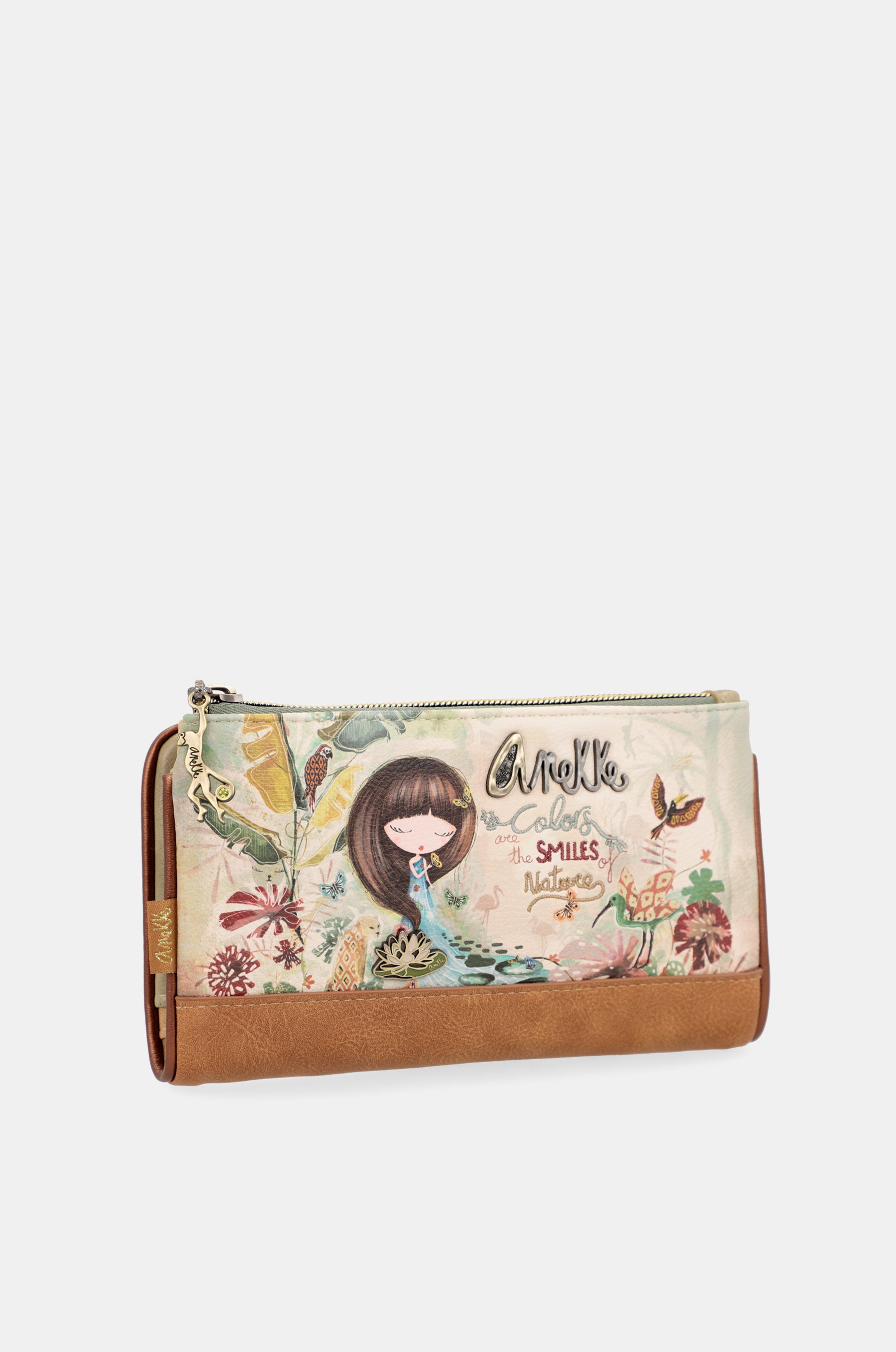 Portafoglio flessibile Amazonia RFID in rilievo