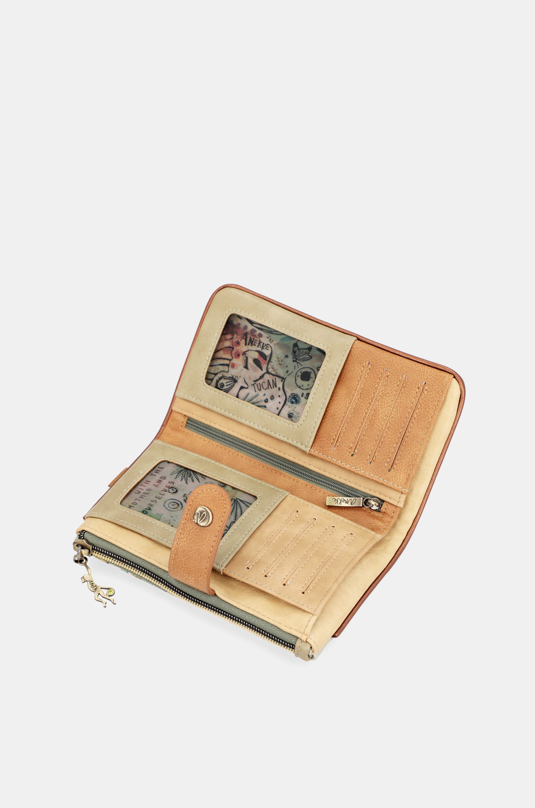 Portafoglio flessibile Amazonia RFID in rilievo