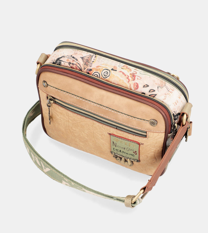 Borsa a tracolla Butterfly con doppio scomparto