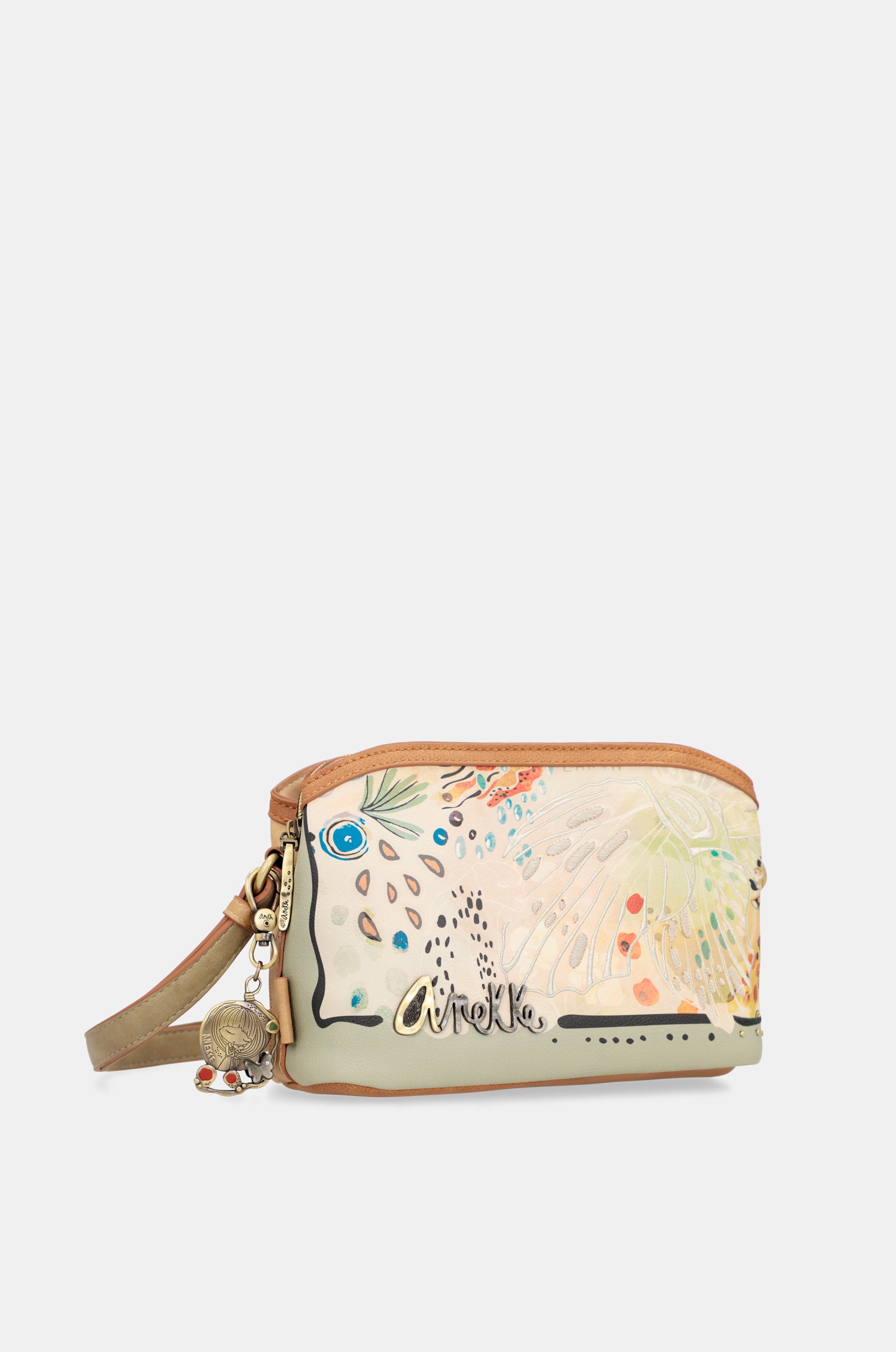 Borsa a tracolla Butterfly con triplo scomparto