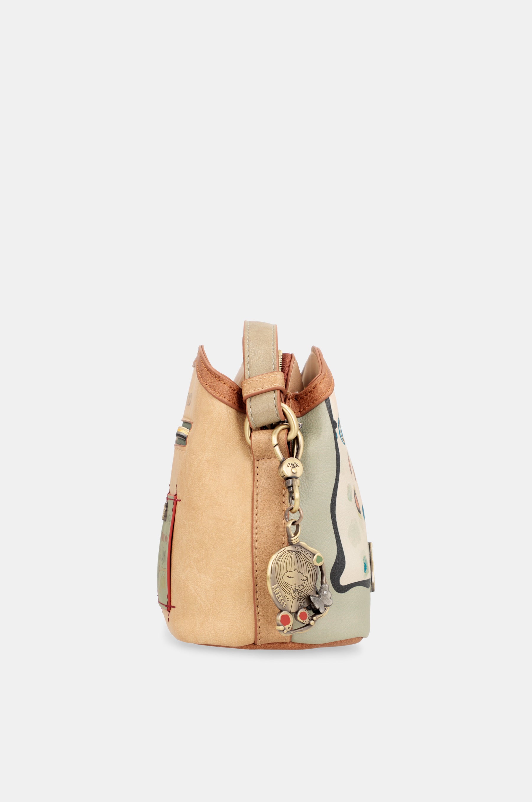 Borsa a tracolla Butterfly con triplo scomparto