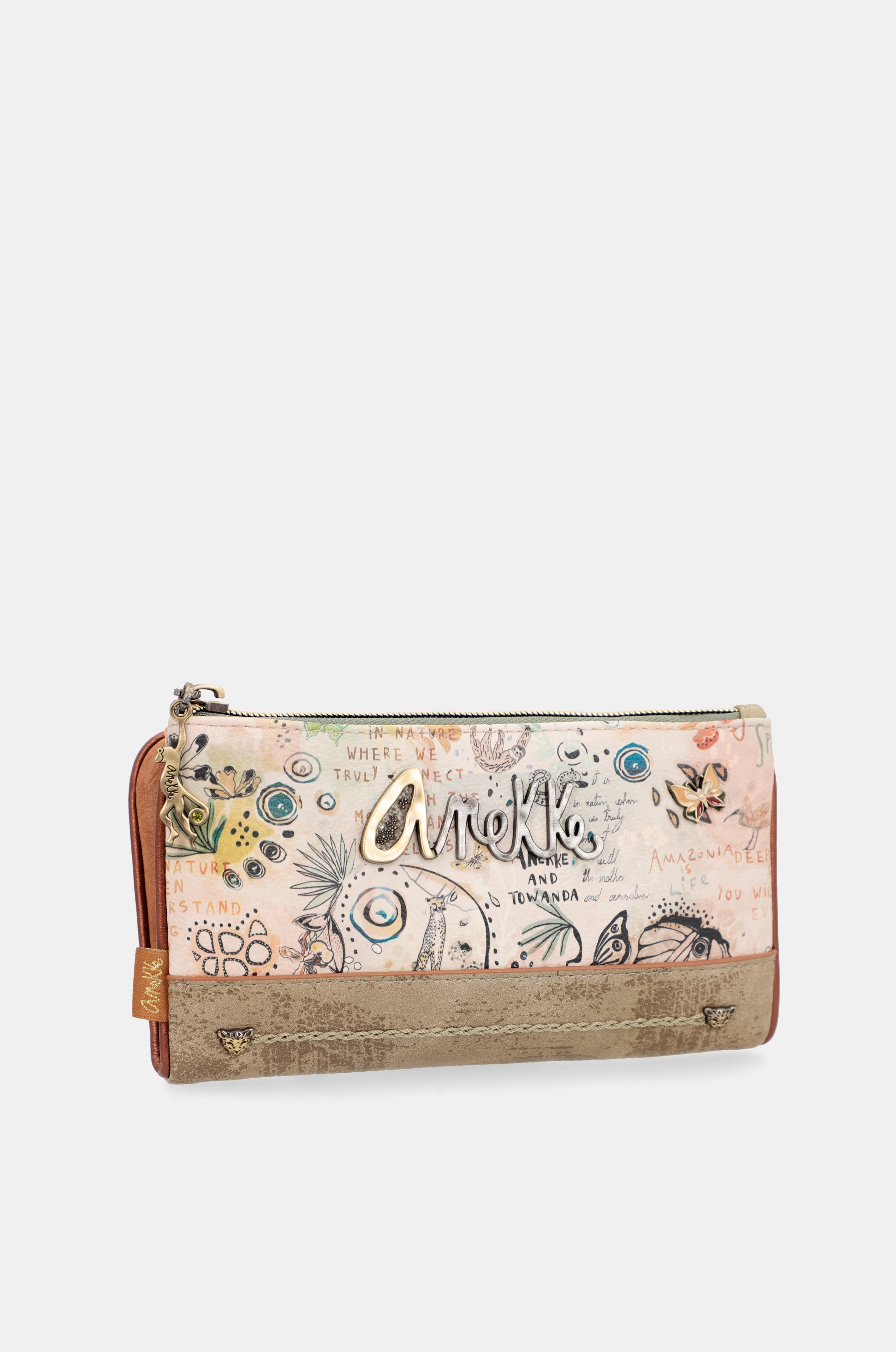 Portafoglio RFID flessibile grande Butterfly