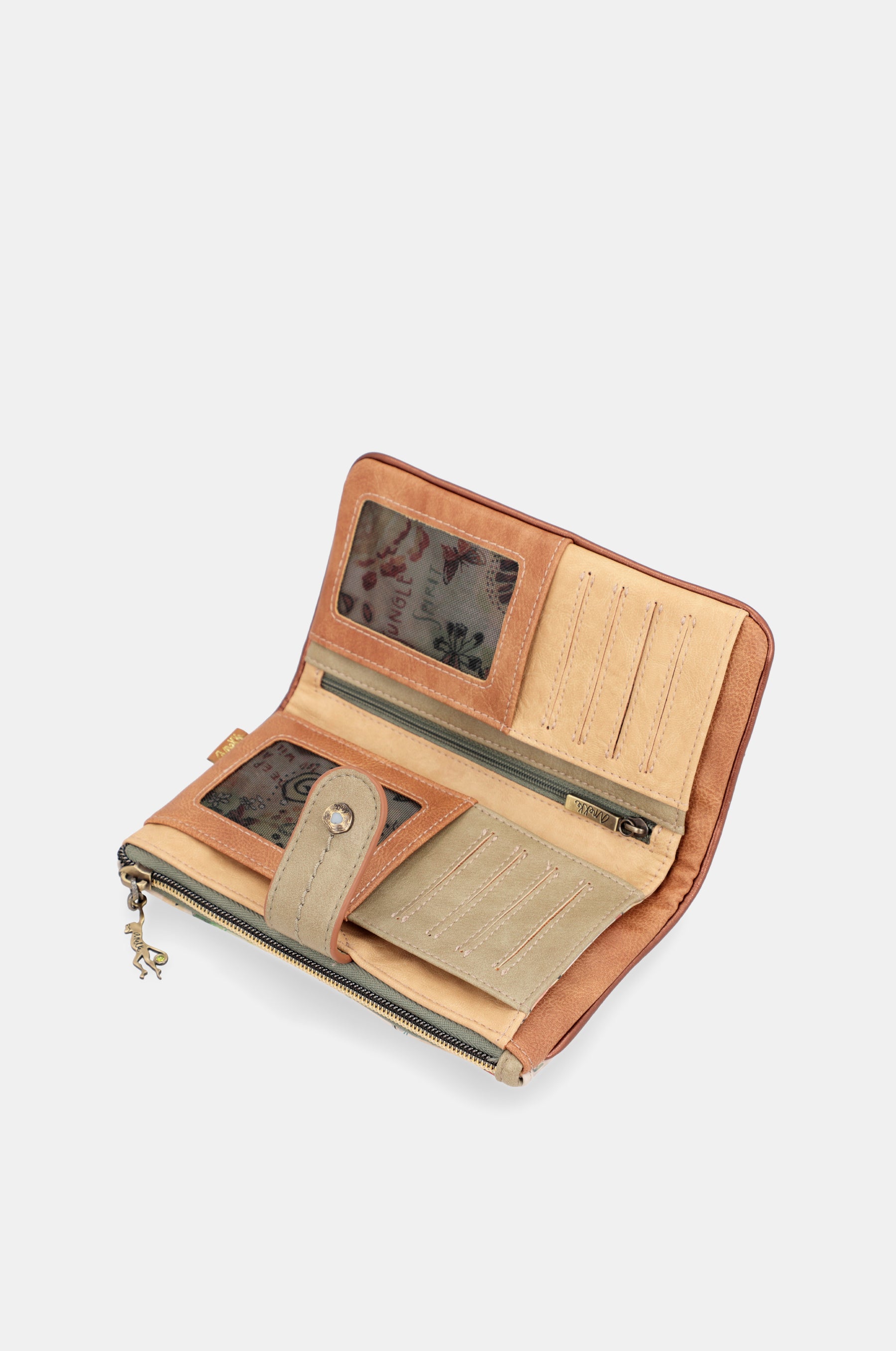 Portafoglio RFID flessibile grande Butterfly