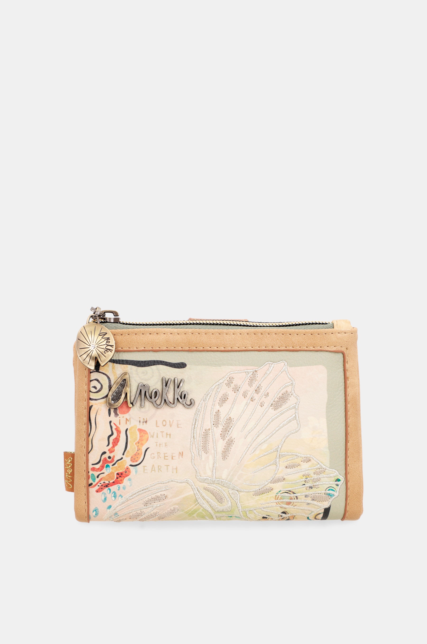 Portafoglio RFID flessibile medio Butterfly