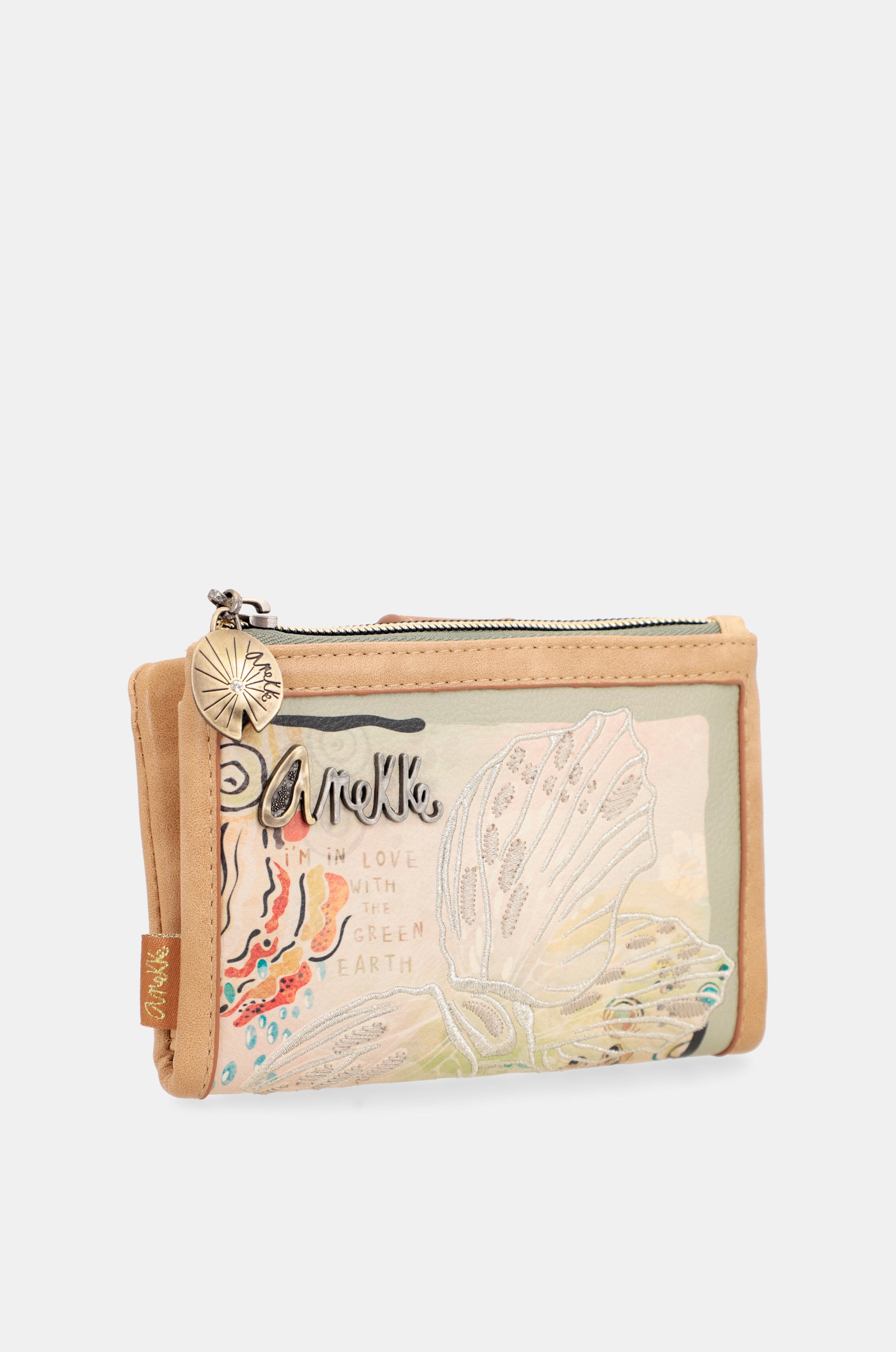 Portafoglio RFID flessibile medio Butterfly