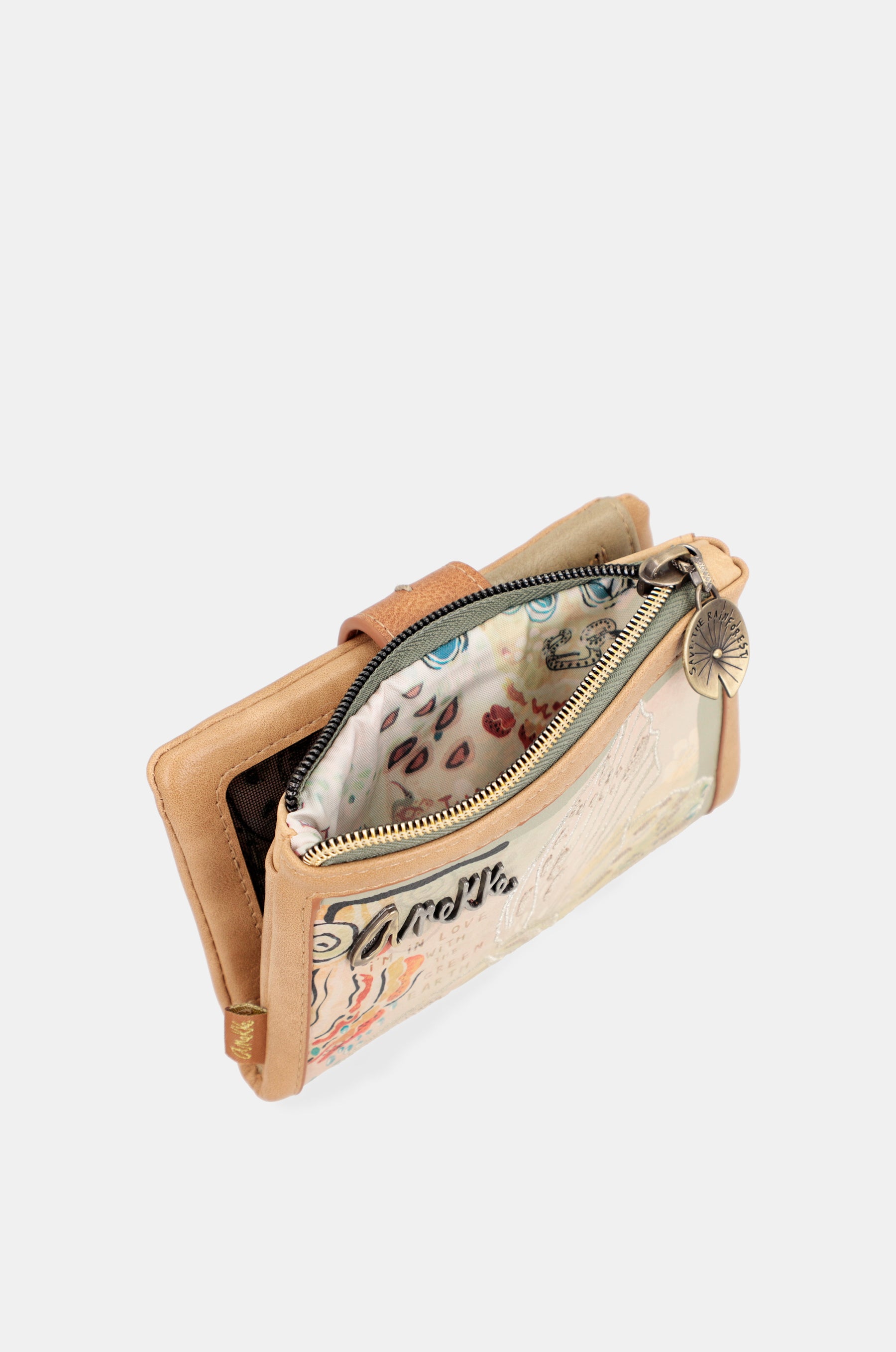 Portafoglio RFID flessibile medio Butterfly