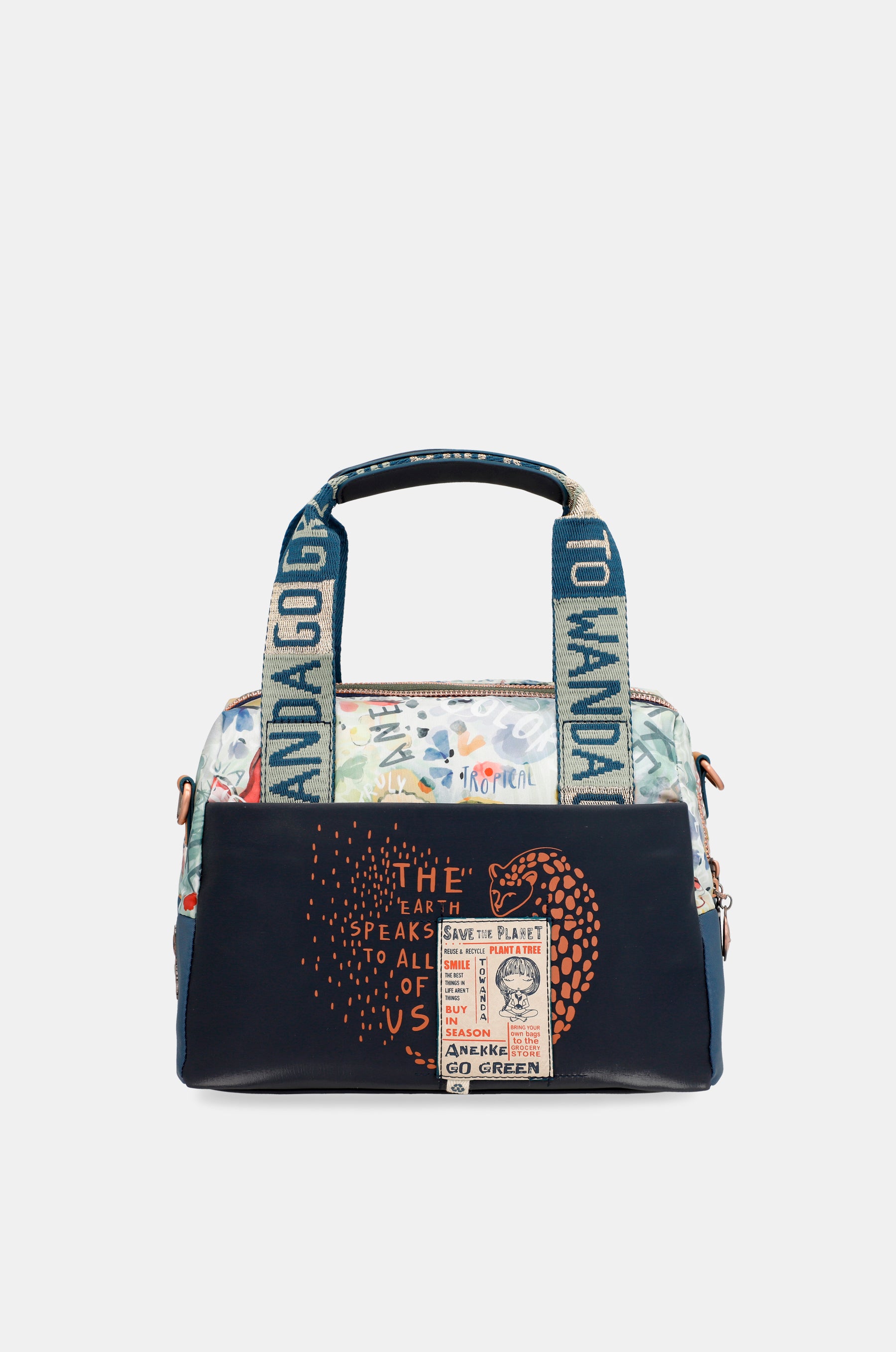 Borsa bowling blu navy Nature Pachamama