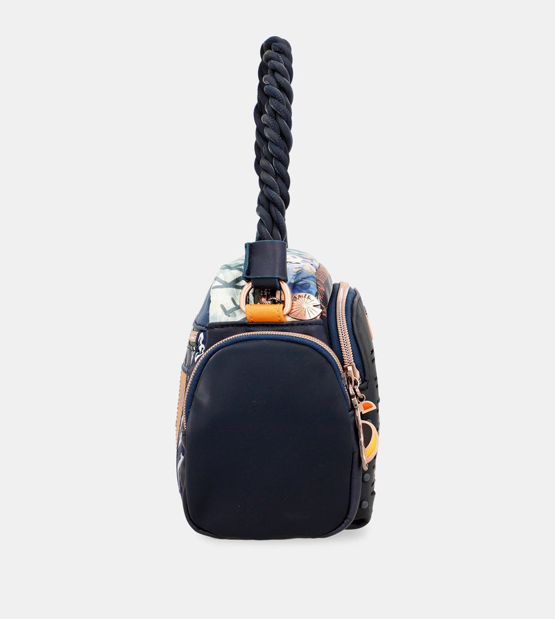 Borsa a tracolla blu Nature Pachamama