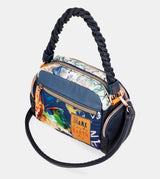 Borsa a tracolla blu Nature Pachamama