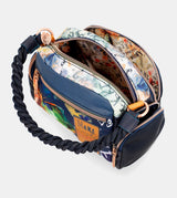 Borsa a tracolla blu Nature Pachamama
