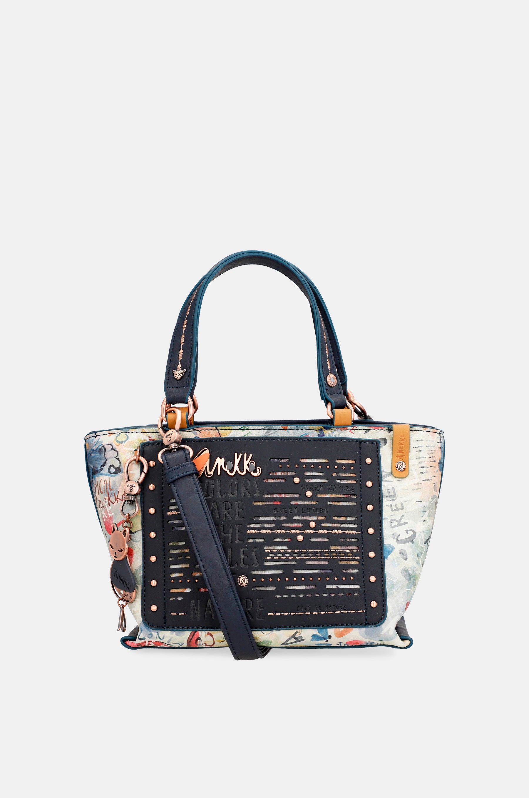 Borsa tote blu navy Nature Pachamama
