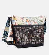 Borsa a tracolla grande blu navy Nature Pachamama