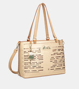 Borsa tote grande dorata Nature Pachamama