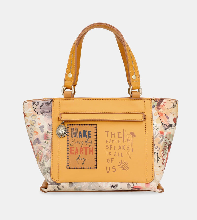 Borsa tote Nature Pachamama color ocra