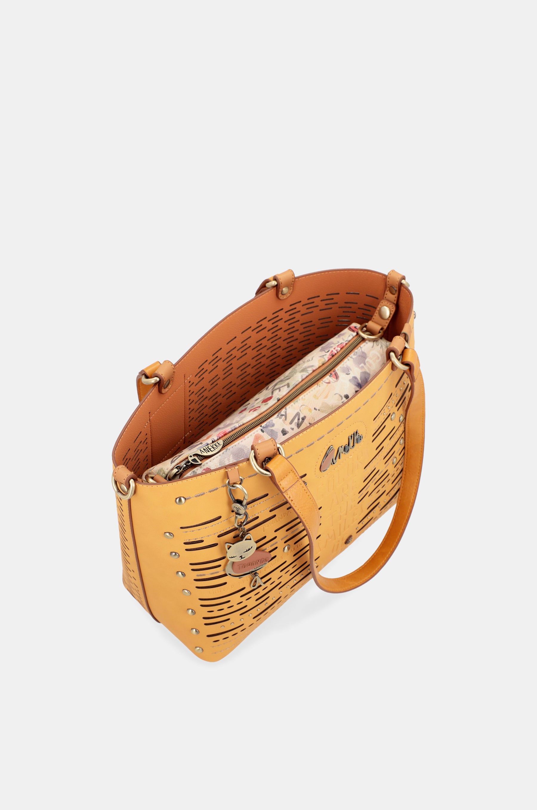 Borsa tote grande Nature Pachamama color ocra