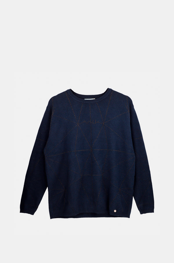 Maglione Shōen blu navy