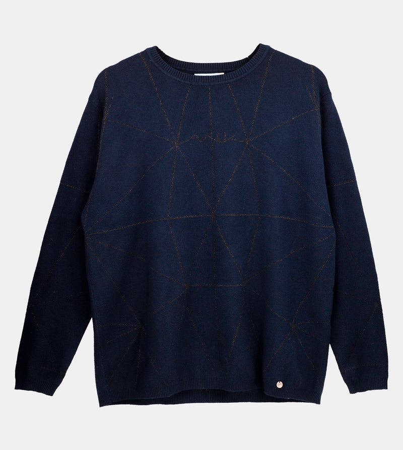 Maglione Shōen blu navy