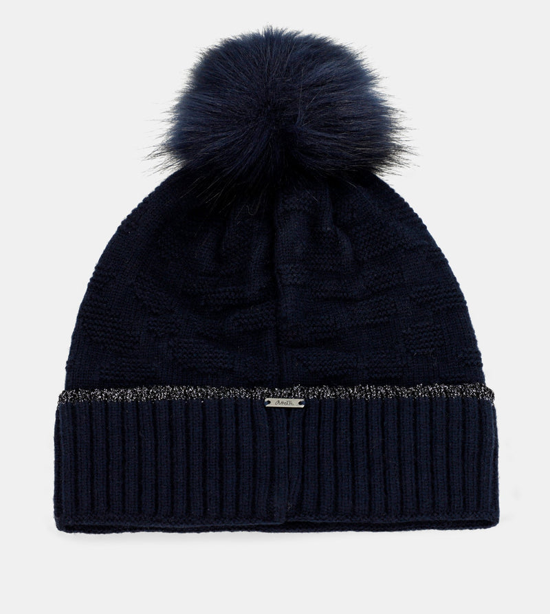 Cappello a maglia Shodō blu navy