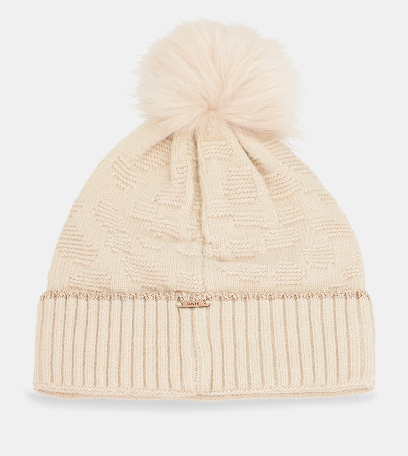 Cappello a maglia beige Shodō