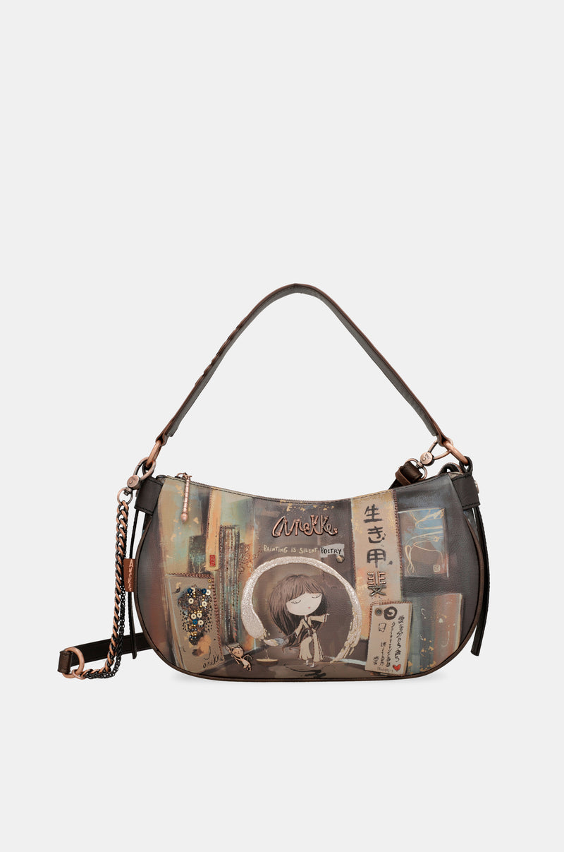 Borsa ovale Shōen con catena
