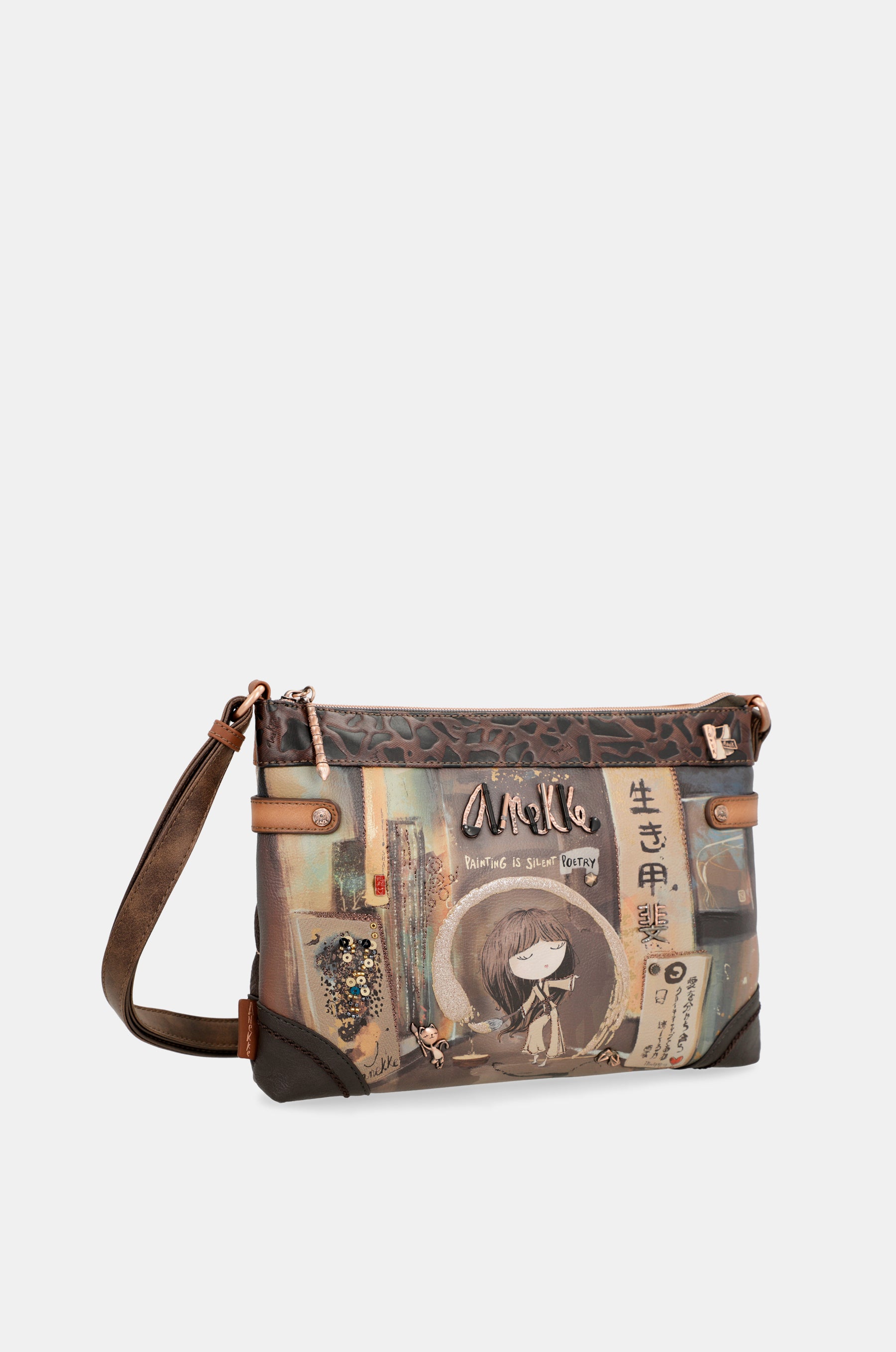 Borsa a tracolla Shōen mini a doppio scomparto