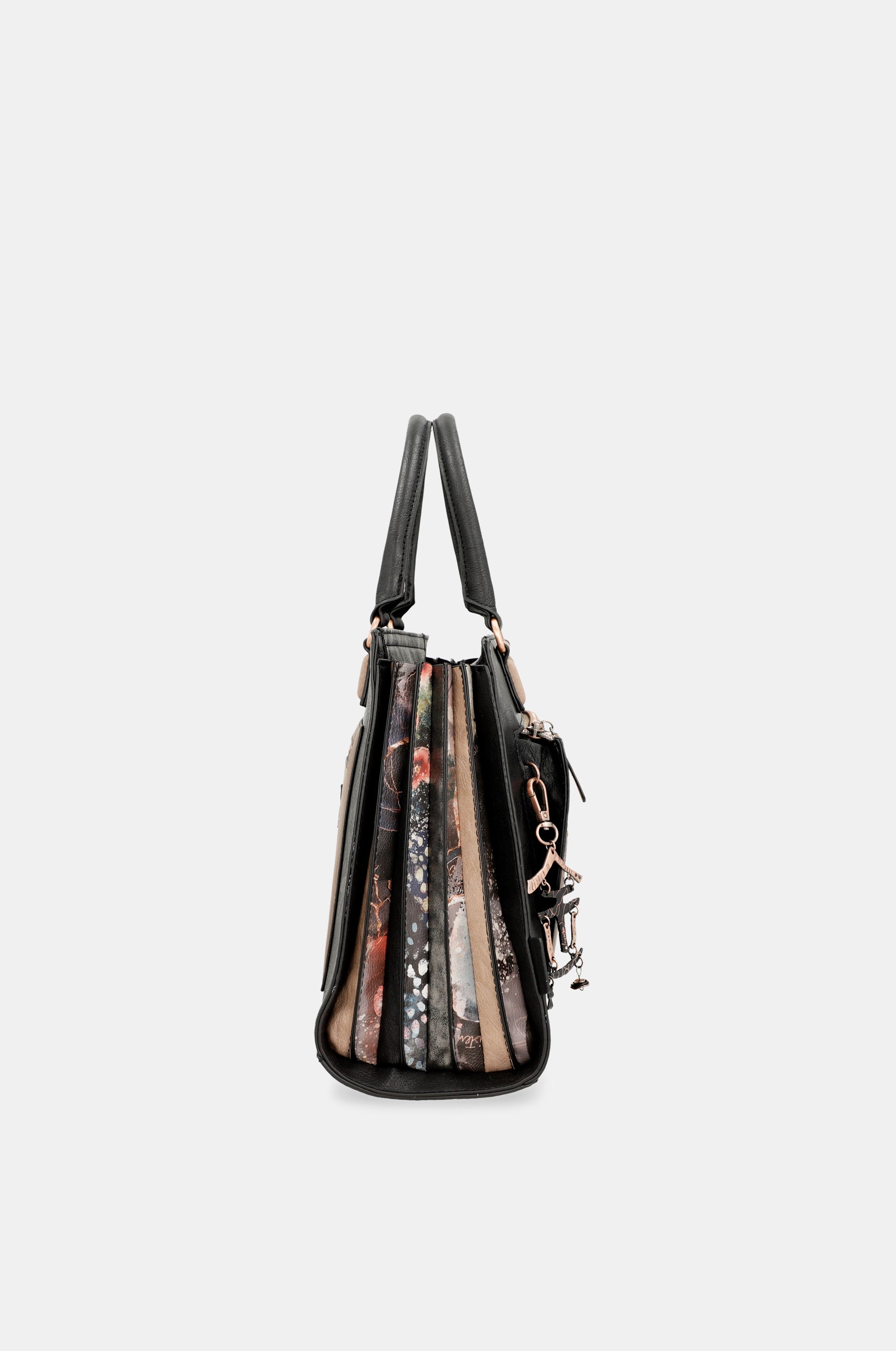 Borsa tote nera Shōen con tracolla