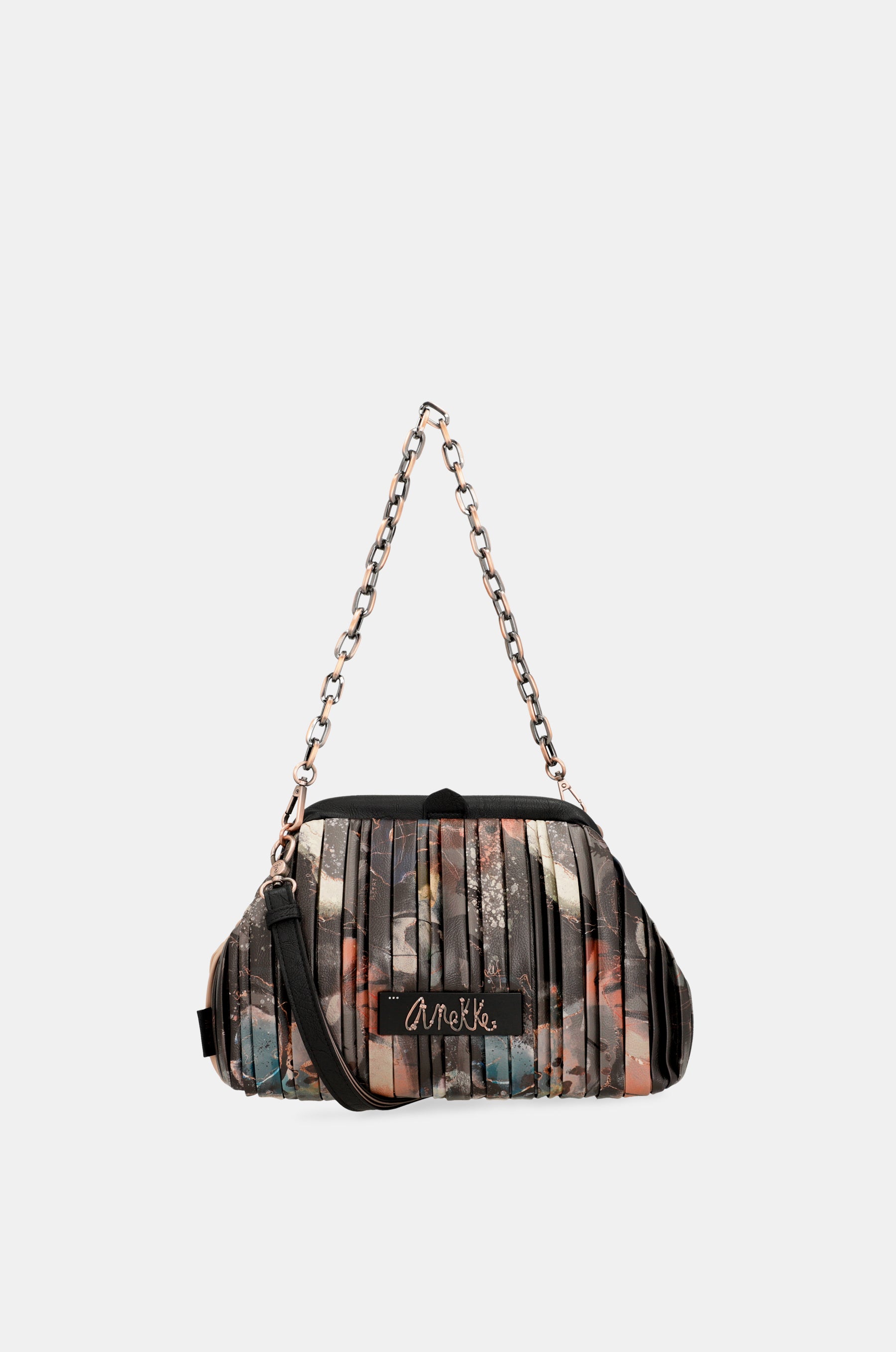 Borsa bowler plissettata Shōen Palette