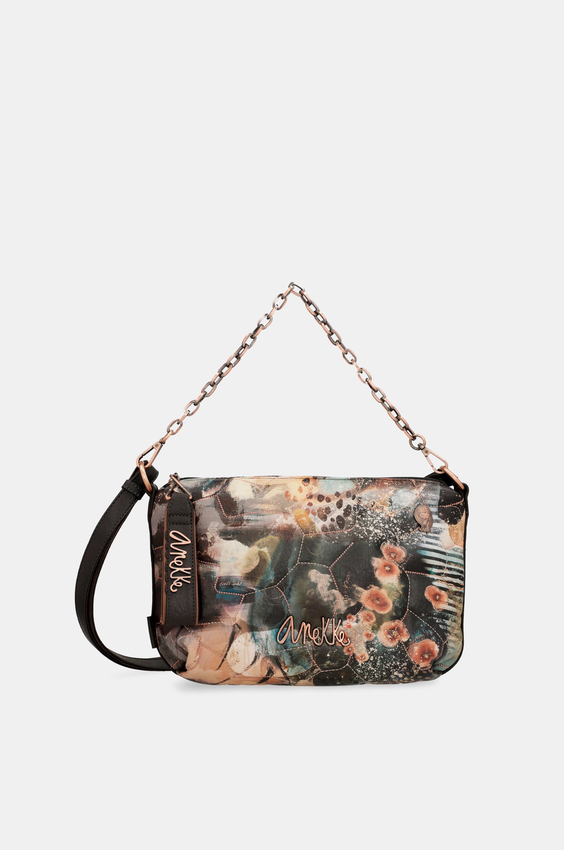 Borsa a tracolla Padded Shōen con manico metallico