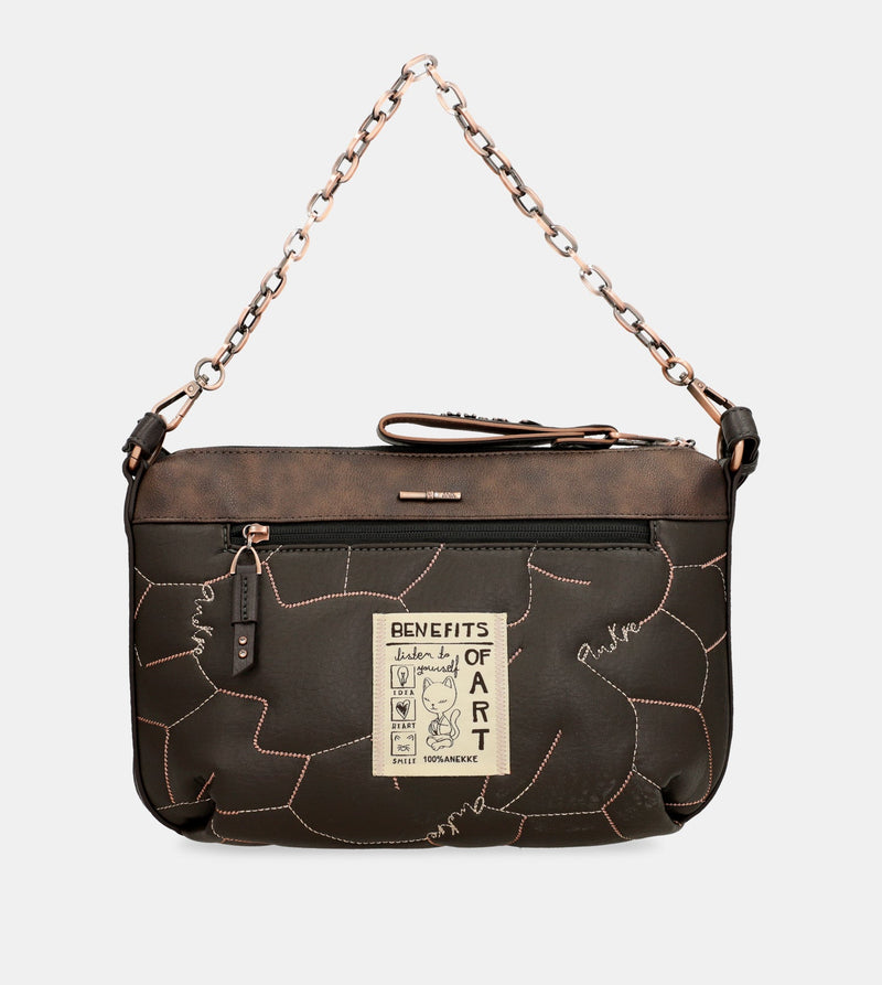 Borsa a tracolla Padded Shōen con manico metallico