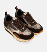 Sneakers sportive con motivo Palette marrone