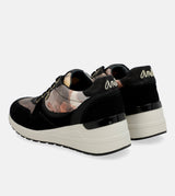 Sneakers sportive Padded nere con zeppa