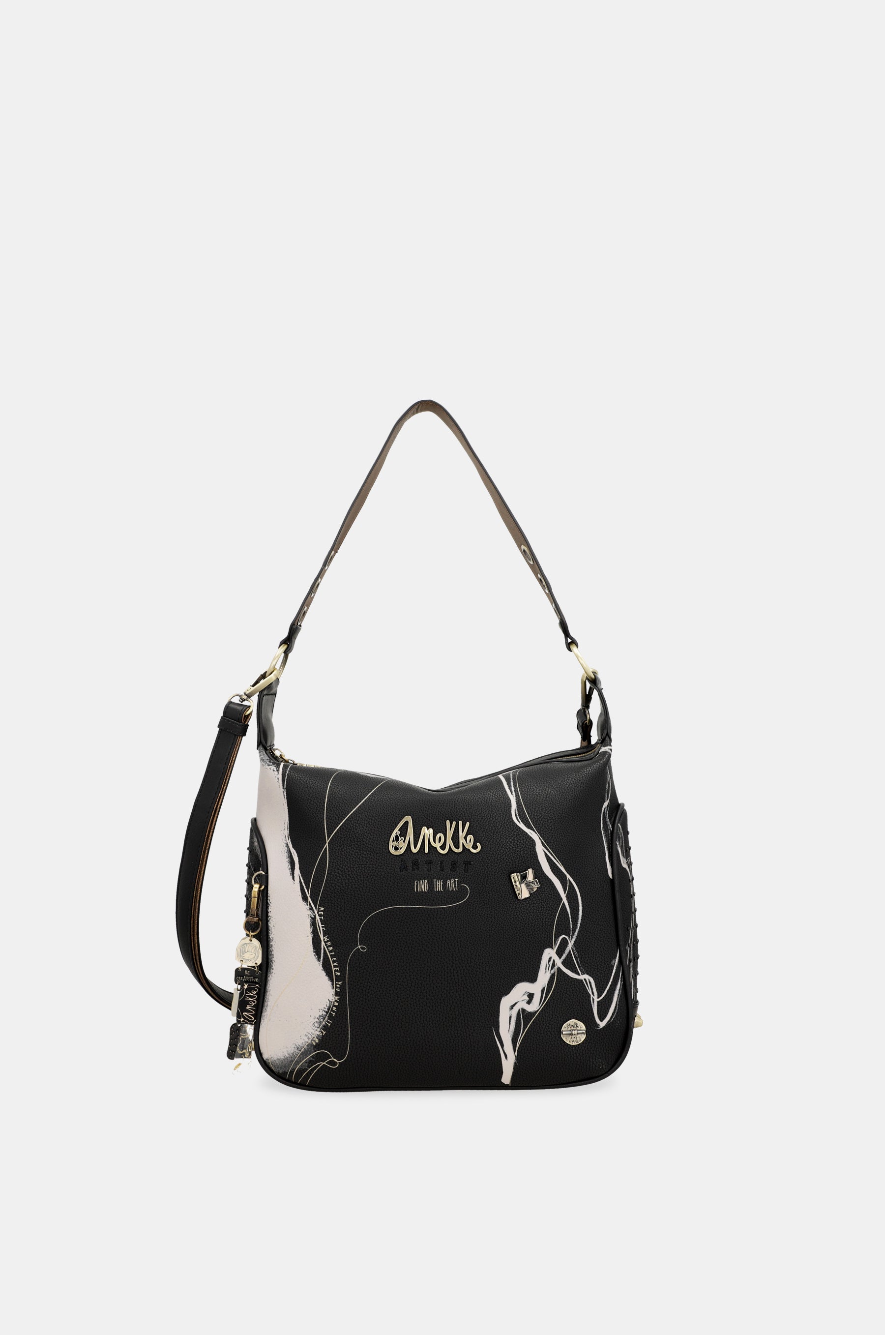Borsa a tracolla nera Nature Shodō