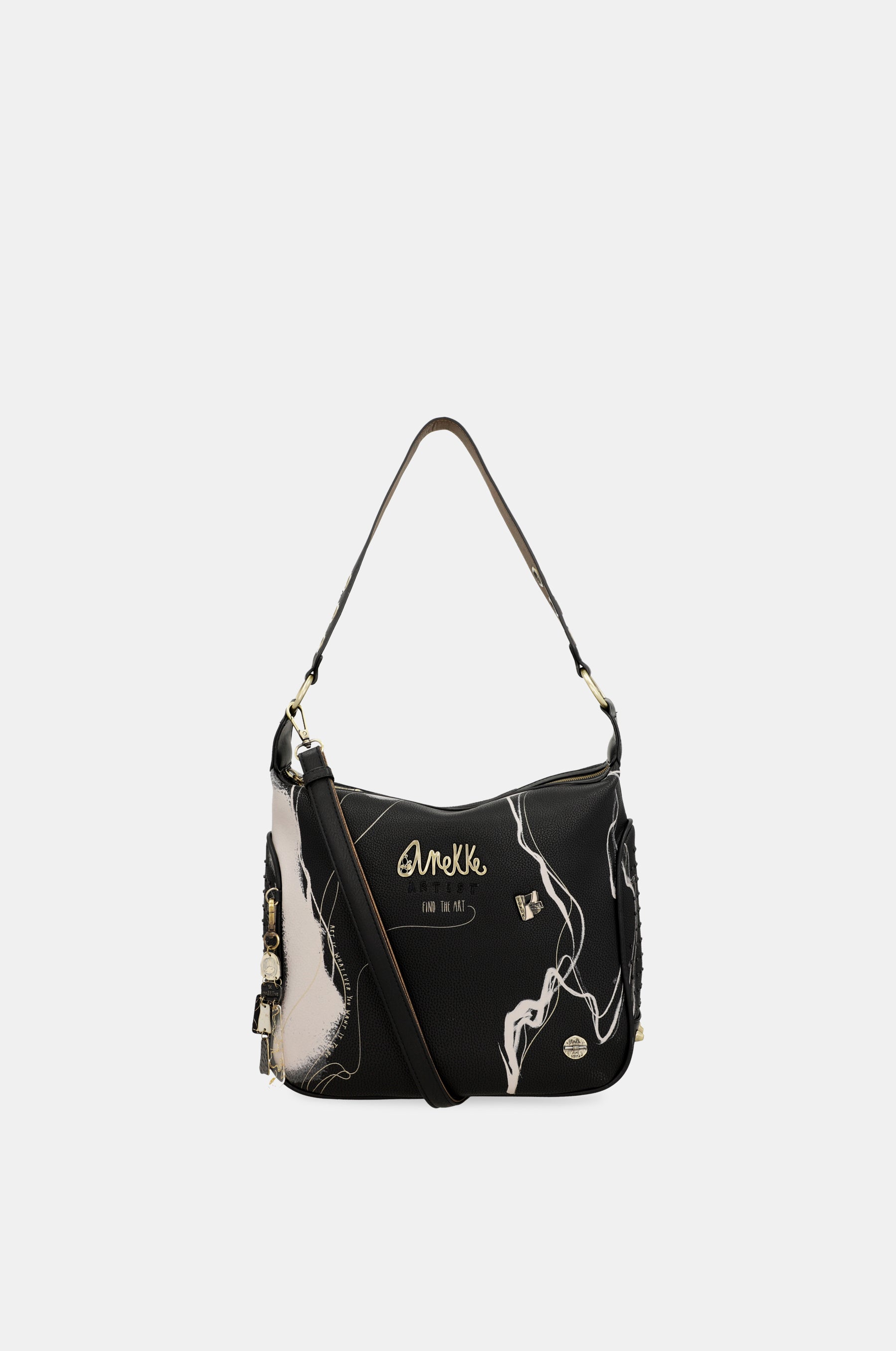 Borsa a tracolla nera Nature Shodō
