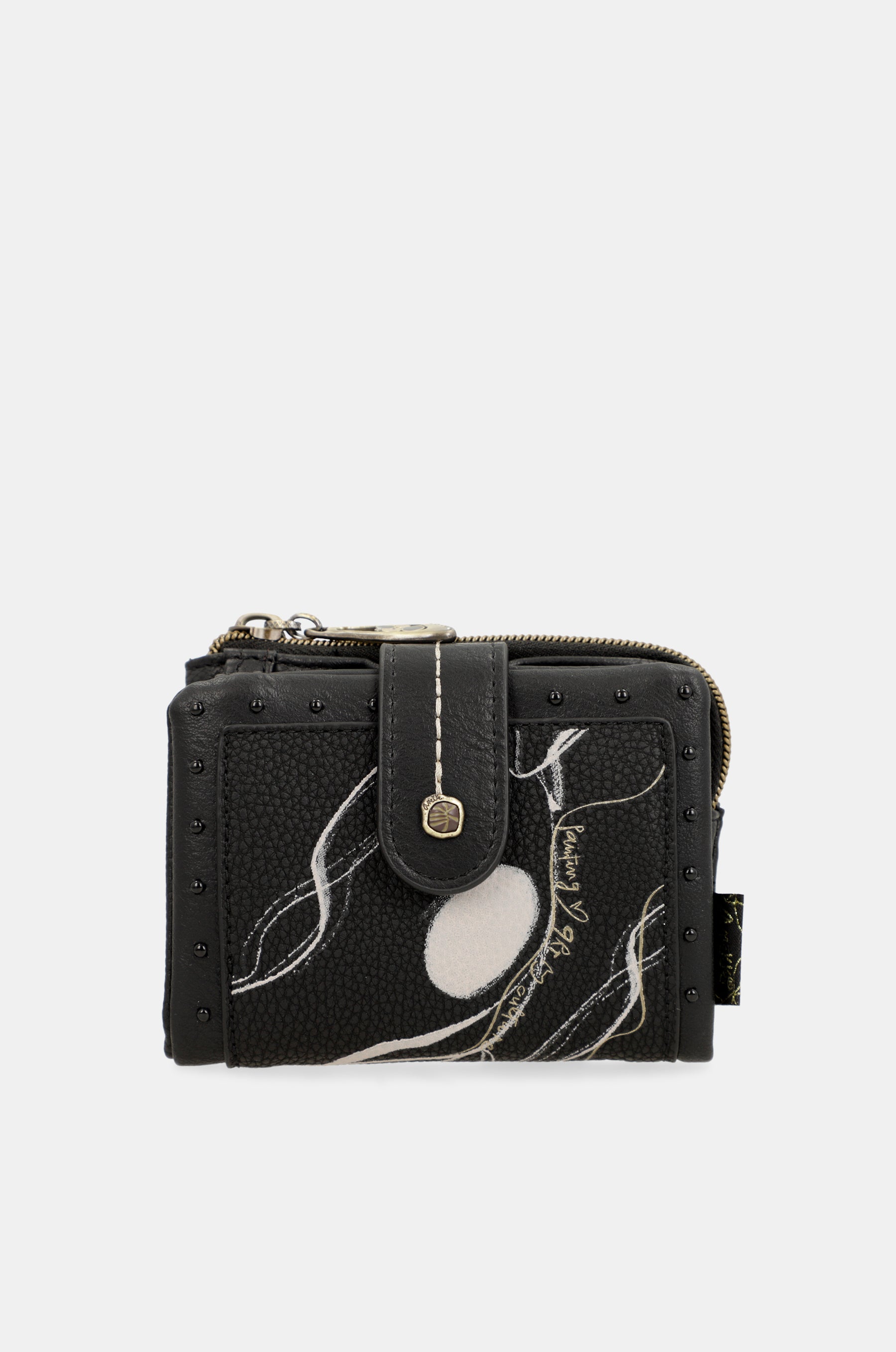 Portafoglio piccolo RFID nero Nature Shodō