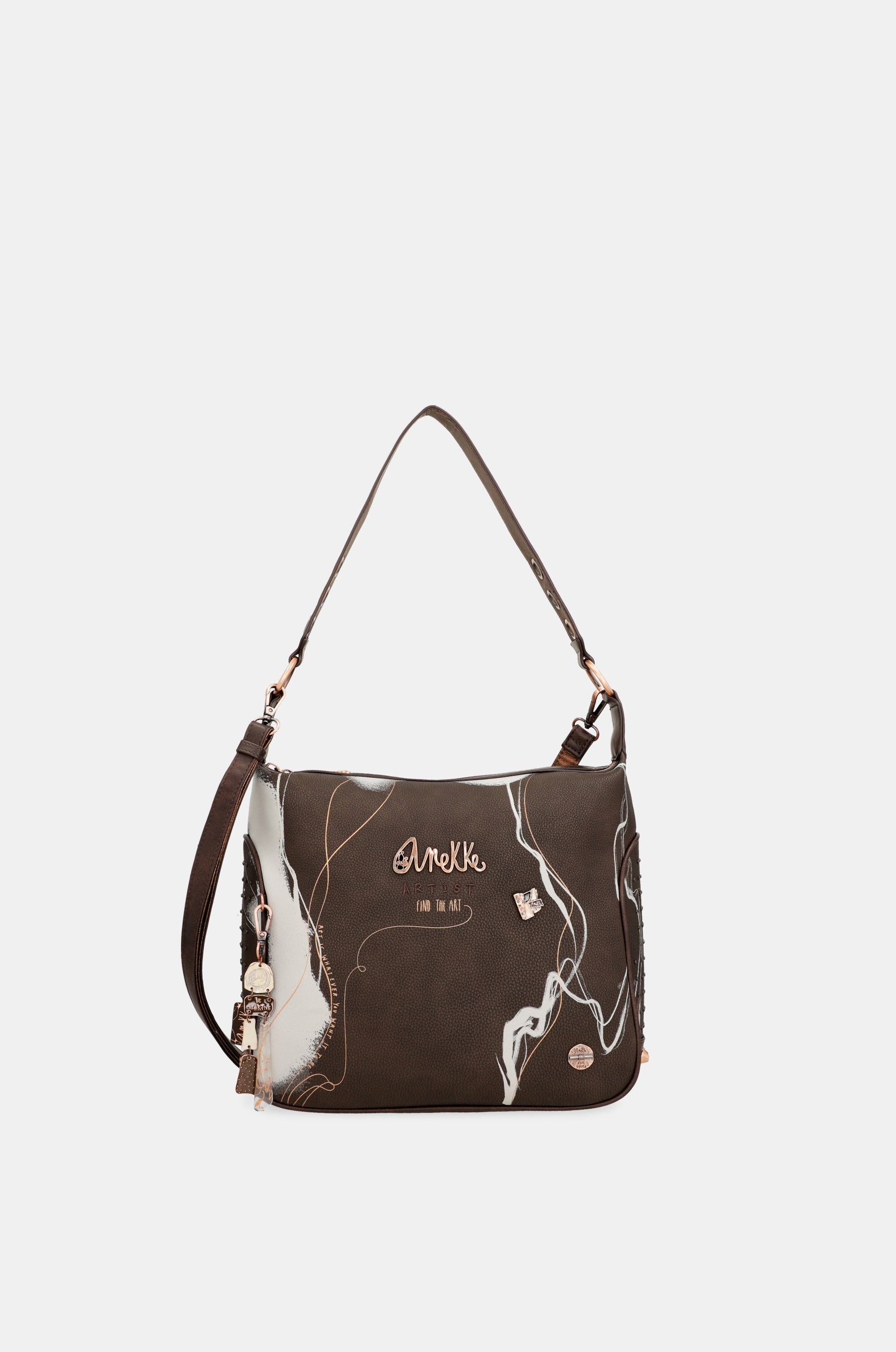 Borsa a tracolla marrone Nature Shodō