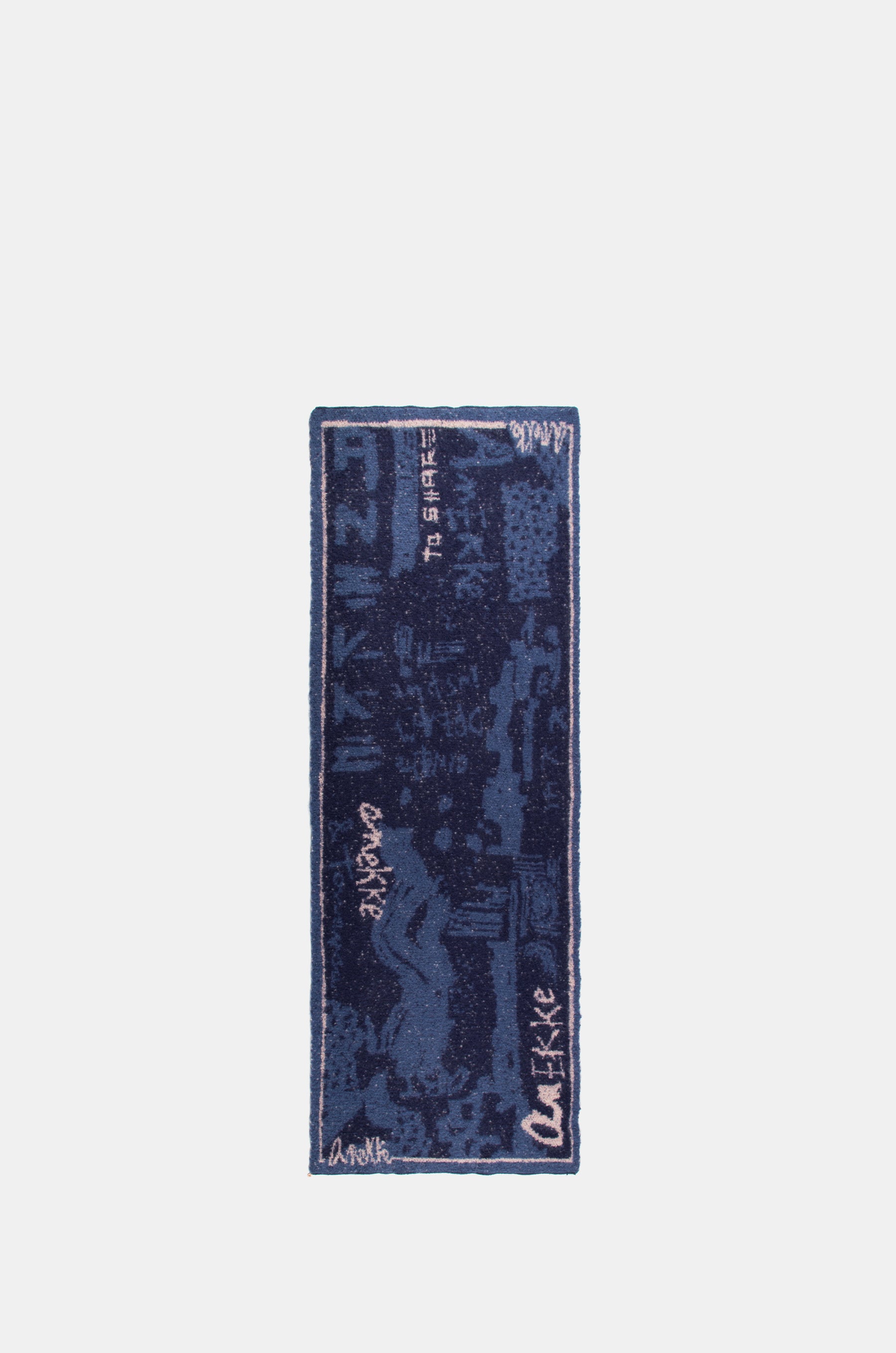 Sciarpa Contemporary blu navy.