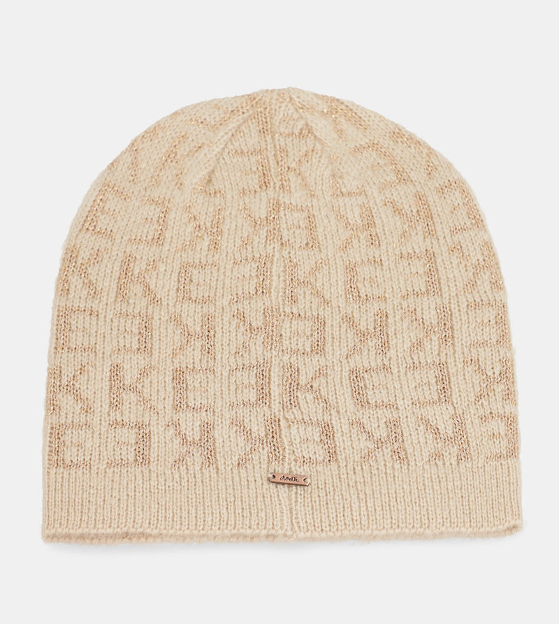 Cappello a maglia beige Contemporary