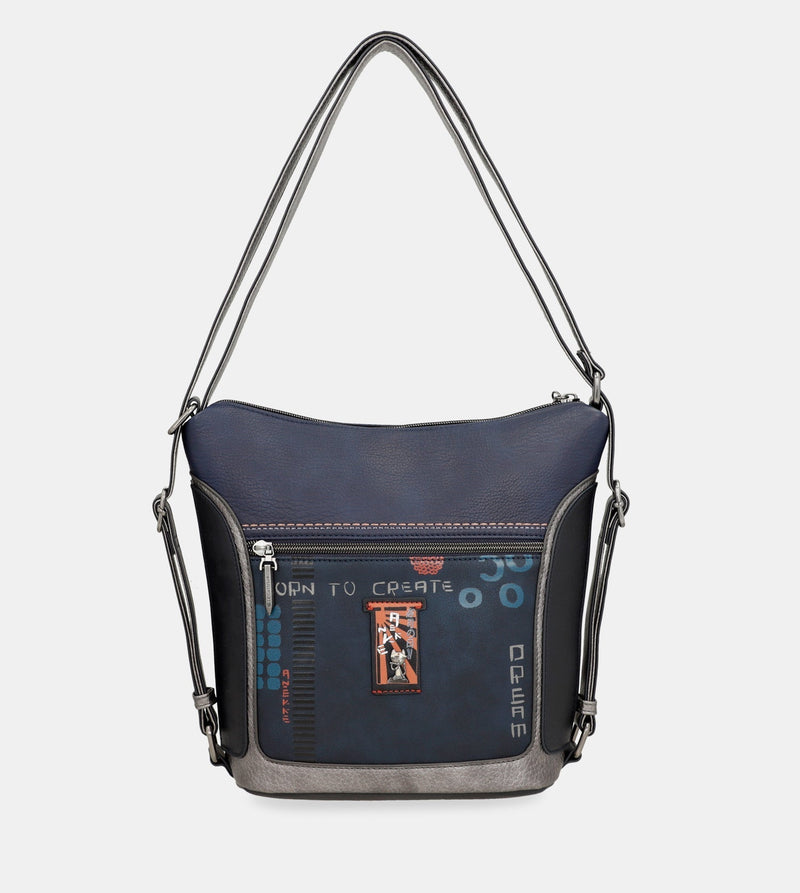 Borsa a tracolla Kyomu trasformabile in zaino Kyomu