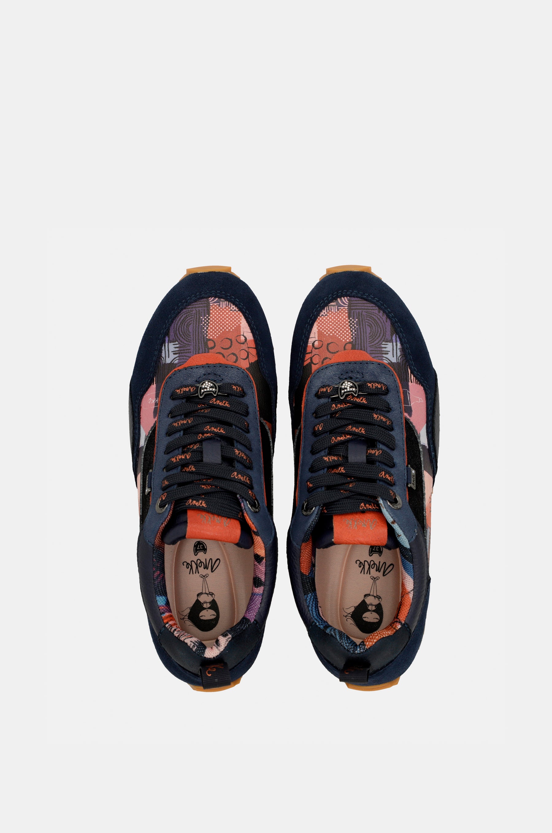 Sneakers sportive con motivo Palette blu navy